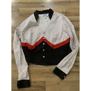 BANJO Dallas Texas Western Shirt Cowboy Button-Up Rodeo Vintage Women's Large